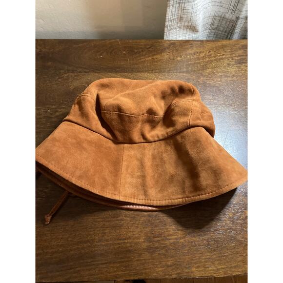 70's Brown Suede and Leather Cap, Rare, excellent condition. - Picture 6 of 6